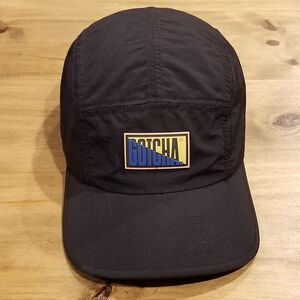 Vintage Gotcha 5 Panel Hat Cap Lightweight Nylon Patch One Size 90s Y2K